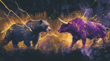 Bear and Bull Confrontation