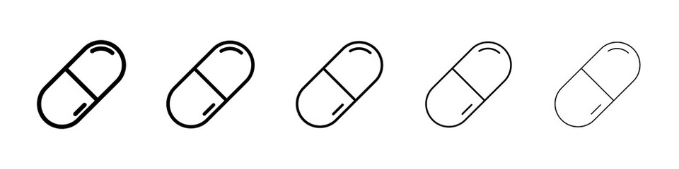 Capsules icon concept. graphic design, logo, Web, UI.