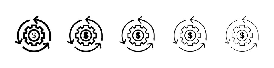 Business model icon concept. graphic design, logo, Web, UI.