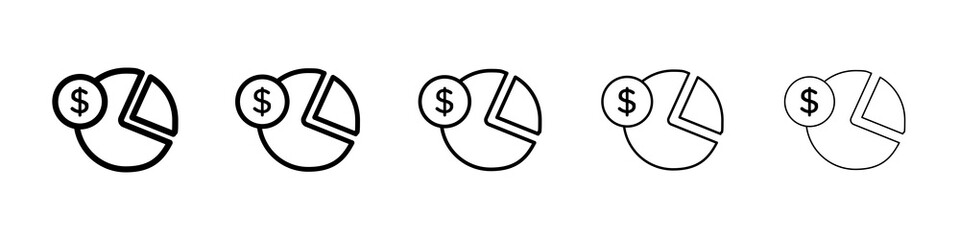 Budget planning icon concept. graphic design, logo, Web, UI.