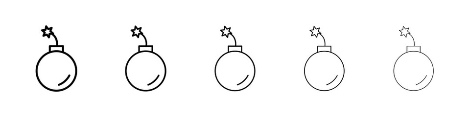 Obraz premium Bomb icon concept. graphic design, logo, Web, UI.