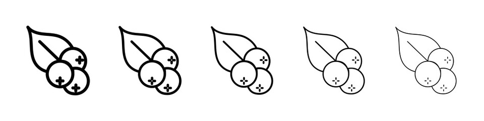 Blueberry icon concept. graphic design, logo, Web, UI.
