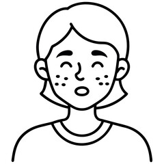 Simple Allergy Icon for Nasal Allergies or Hay Fever Symptoms