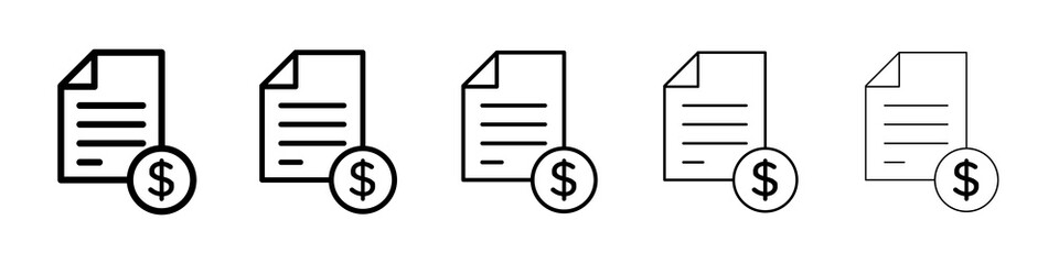 Bill paid icon concept. graphic design, logo, Web, UI.