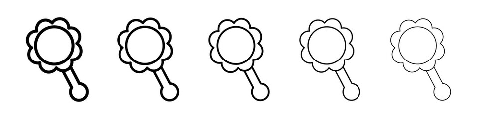 baby rattle icon concept. graphic design, logo, Web, UI.