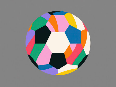 colorful soccer ball