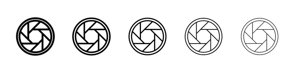 Aperture icon concept. graphic design, logo, Web, UI.