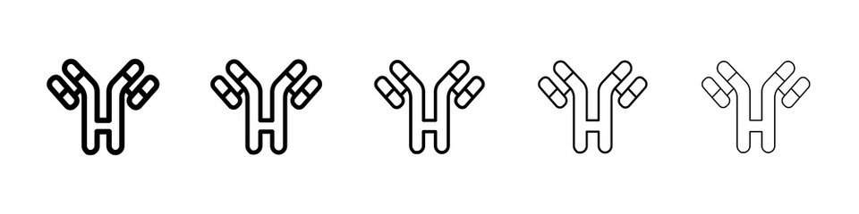 Antibody icon concept. graphic design, logo, Web, UI.