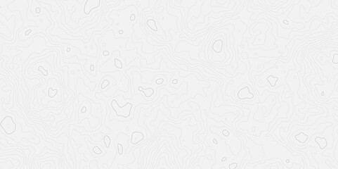 Abstract topographic contour map on white background concept. Topo map with elevation. Contour map. Geographic World Topography map grid abstract.