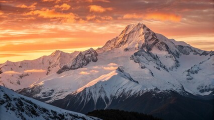 Obraz premium sunrise in the mountains
