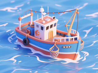 fishing boat in the sea