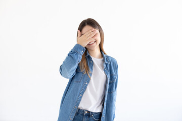 Charismatic carefree joyful friendly-looking outgoing woman likes laugh out loud not hiding...