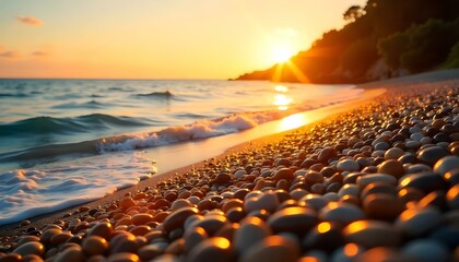 sunset at the beach