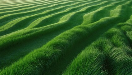 Fototapeta premium rich green turf of an open area