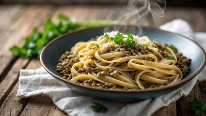 Classic Pasta with Lentils