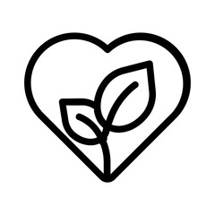 Eco Heart Icon