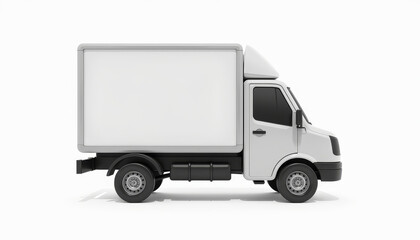white delivery truck