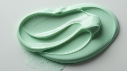 Creamy texture of cosmetic products on an isolated background