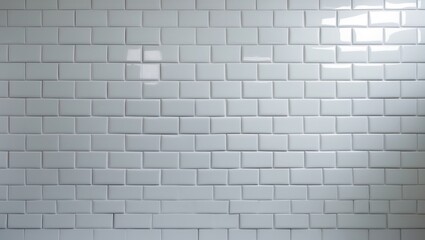 Fototapeta premium Vintage-style white brick wall texture