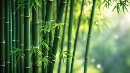 Fototapeta premium Scenic bamboo forest background