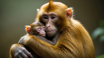 Love of a mother monkey