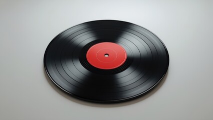 Obraz premium Background showing an old vinyl record with an unmarked label