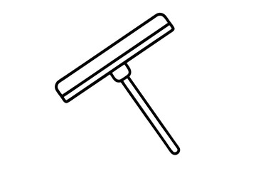 wiper icon silhouette line art vector illustration with a white background
