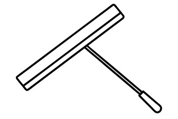 wiper icon silhouette line art vector illustration with a white background
