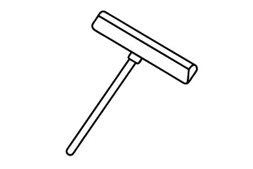 wiper icon silhouette line art vector illustration with a white background
