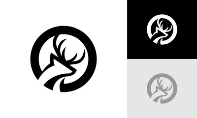 letter O deer logo