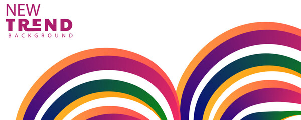 Obraz premium abstract design background, Abstract orange and red gradient geometric shape circle background. Modern futuristic background. Can be use for landing page, book covers, brochures, flyers, magazines