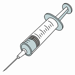 Medical syringe needle injection healthcare vaccine