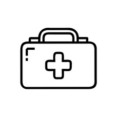 Fototapeta premium First Aid Kit Icon Representing Emergency Medical Care and Health Support