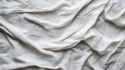 Obraz premium Vintage white cloth texture with delicate wrinkles and a soft, seamless background, delicate, fabric, wrinkles