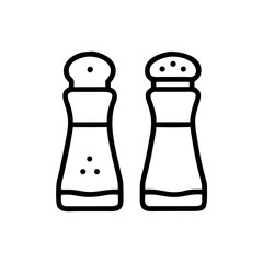 Salt and Pepper Mills Icon Representing Table Seasoning and Spice Grinding