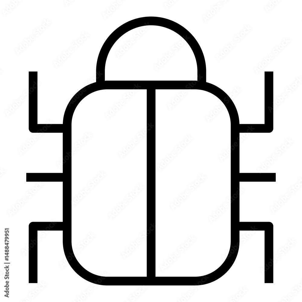 Poster bug vector icon