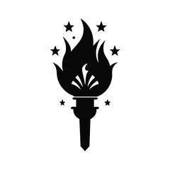 Child Flying Kite Silhouette