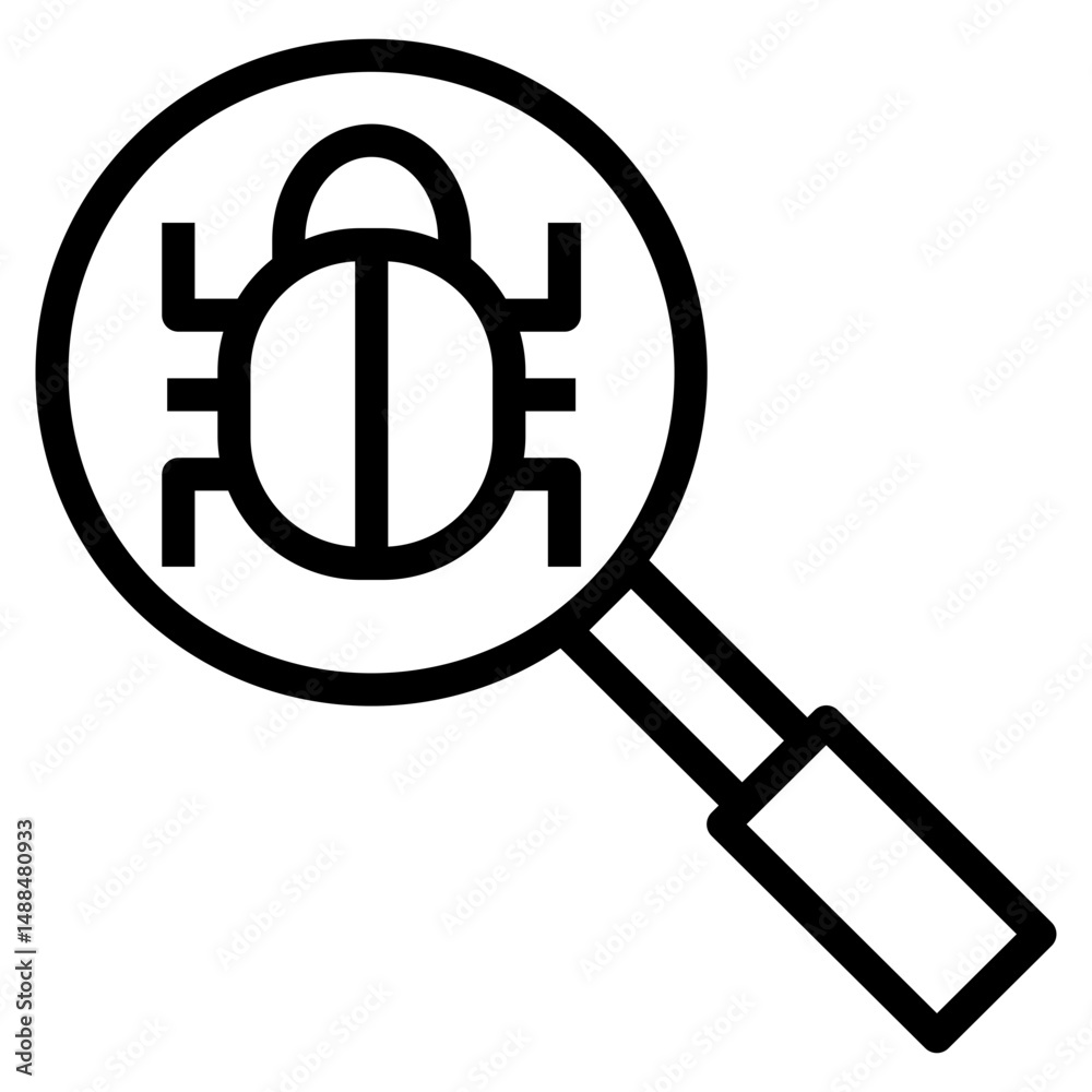 Poster debug vector icon