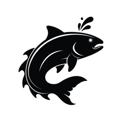 Anglerfish with Glowing Lure Silhouette
