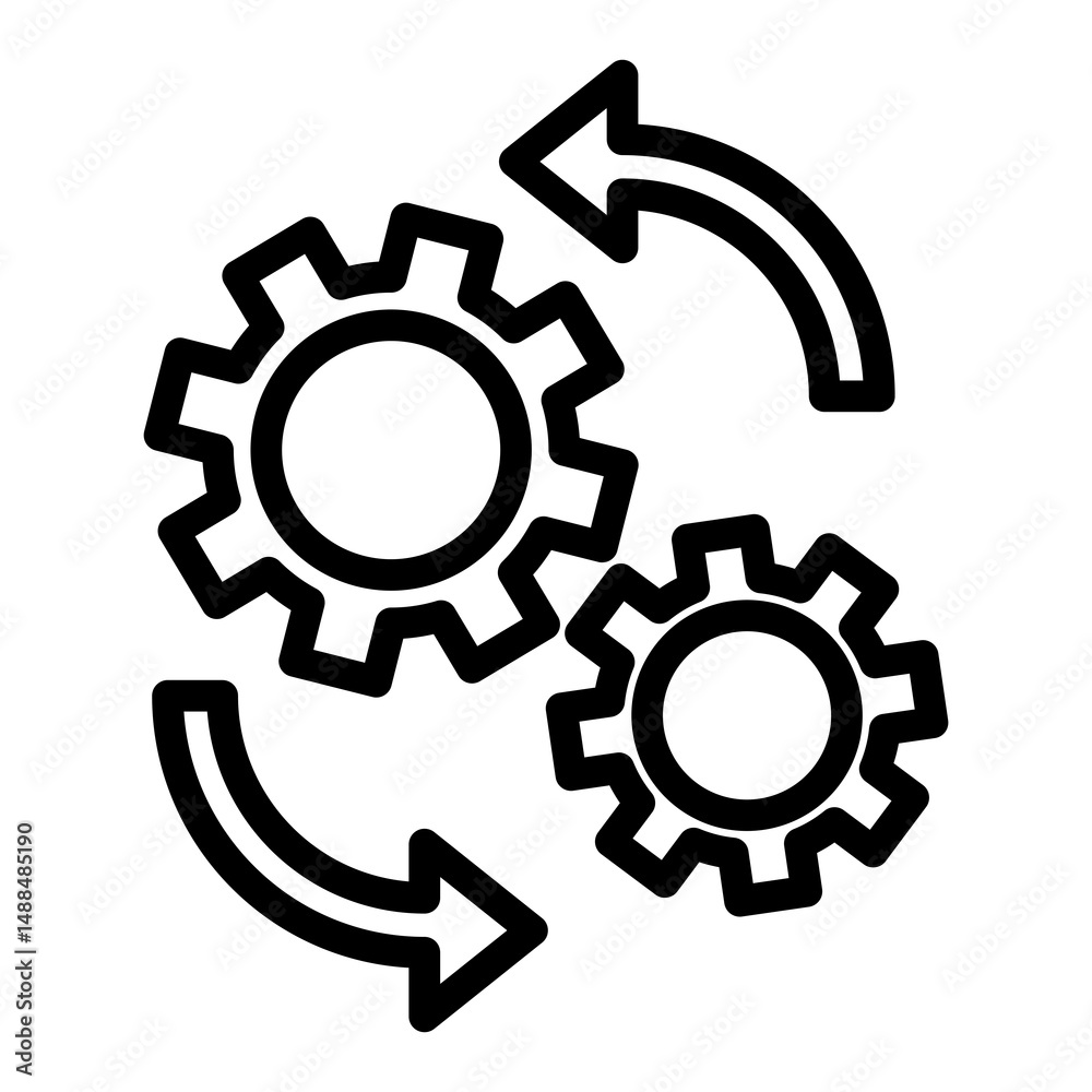 Poster processing vector icon
