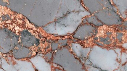 Naklejka premium Rose Gold Gray Marble Texture Background Design