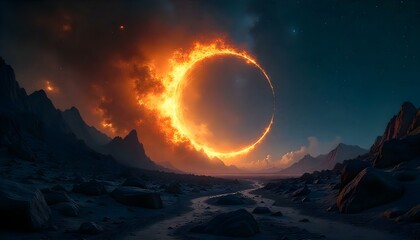 sunrise over the mountains