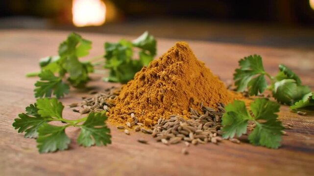 Golden Spice Blend: Turmeric, Cumin, and Cilantro 