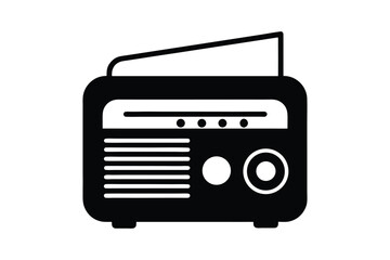 Radio Silhouette  Vector bundle  illustration, Set of Radio Silhouette 