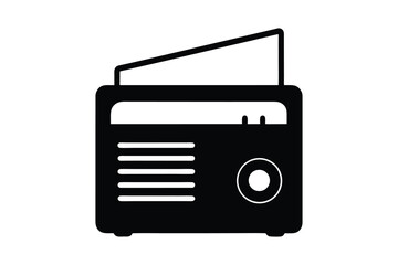 Radio Silhouette  Vector bundle  illustration, Set of Radio Silhouette 