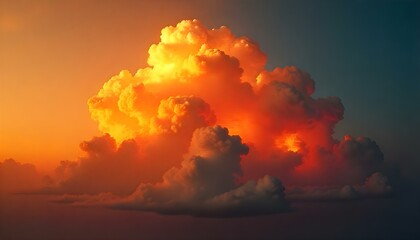 fire burning in the sky