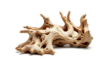 Obraz premium Driftwood sculpture natural setting decorative art rustic environment close-up view nature aesthetic