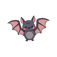 Adorable Little Bat Illustration