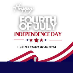 Minimalist Fourth Of July Instagram Post