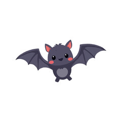 Cute Cartoon Bat Illustration